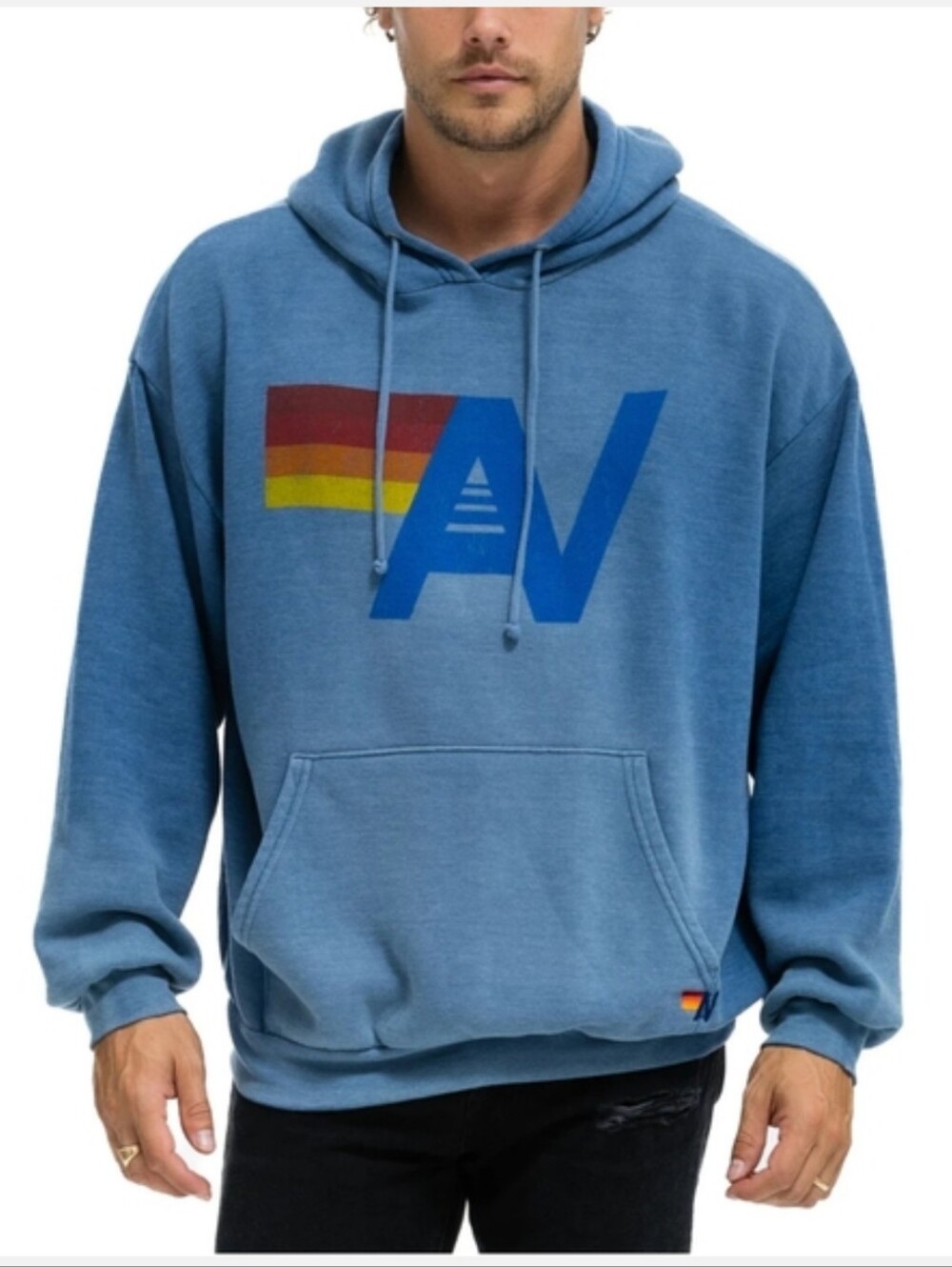 Aviator Nation Vintage Logo Blue Water Hoodie Sweatpants  Set Size Small - Picture 15 of 16
